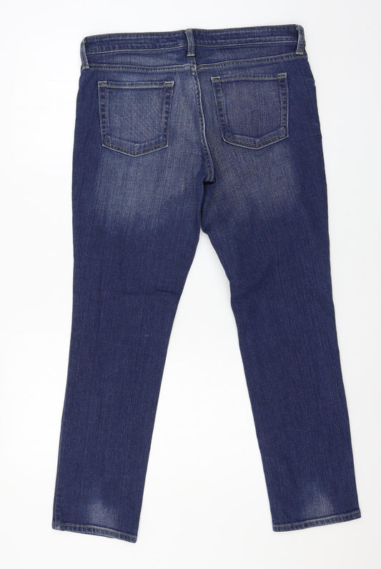 Gap Womens Blue  Denim Straight Jeans Size 34 in L28 in