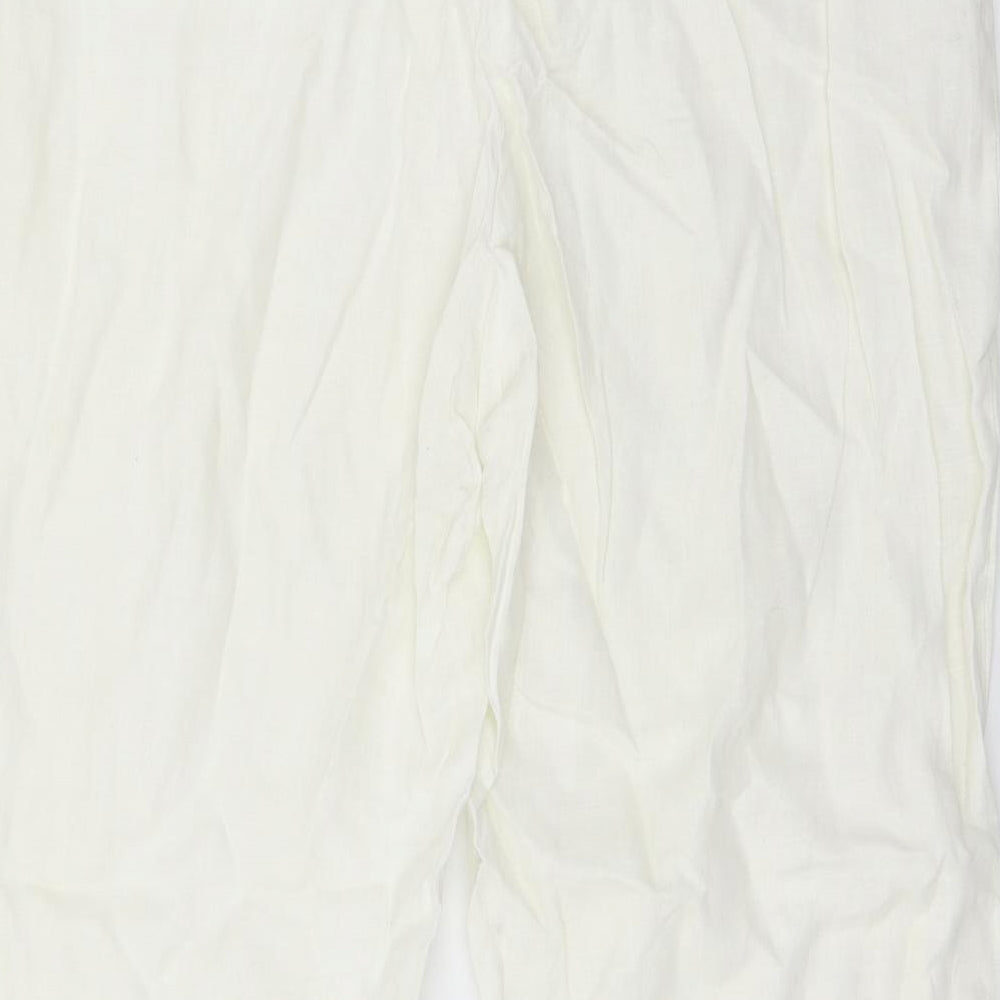 Marks and Spencer Womens Ivory   Trousers  Size 16 L29 in