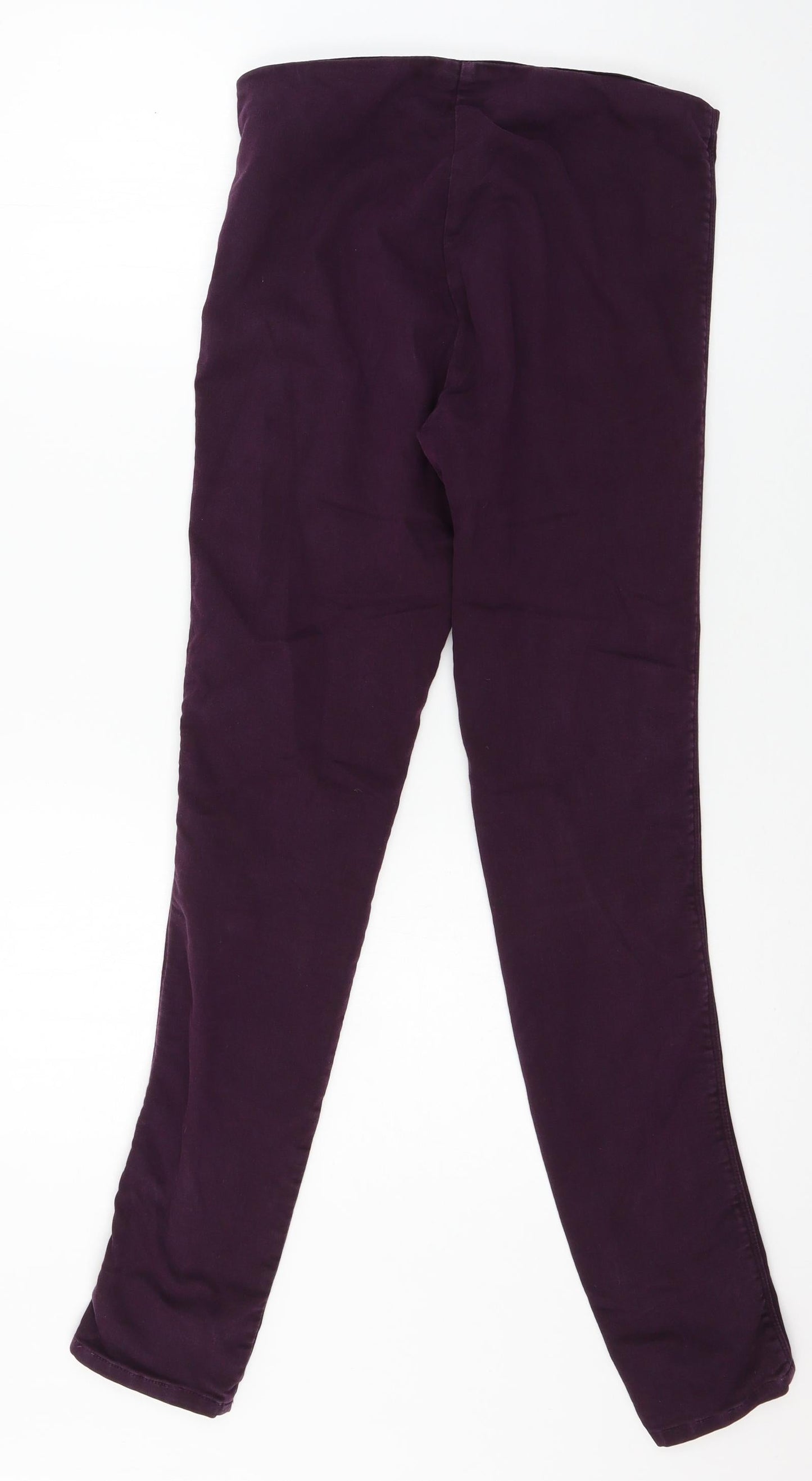 Zara Womens Purple  Jersey Trousers  Size 10 L30 in