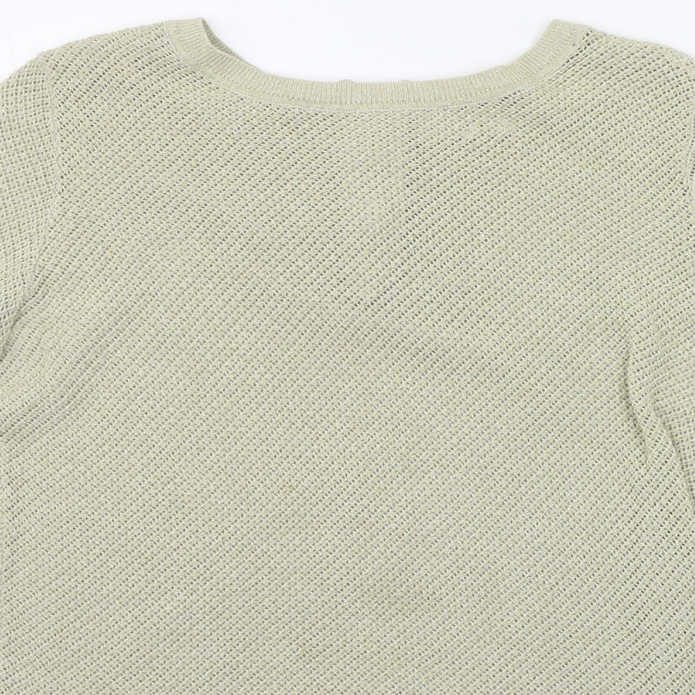 NEXT Womens Gold   Pullover Jumper Size 10