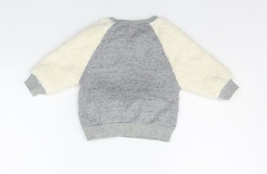 NEXT Baby Grey   Pullover Jumper Size 3-6 Months
