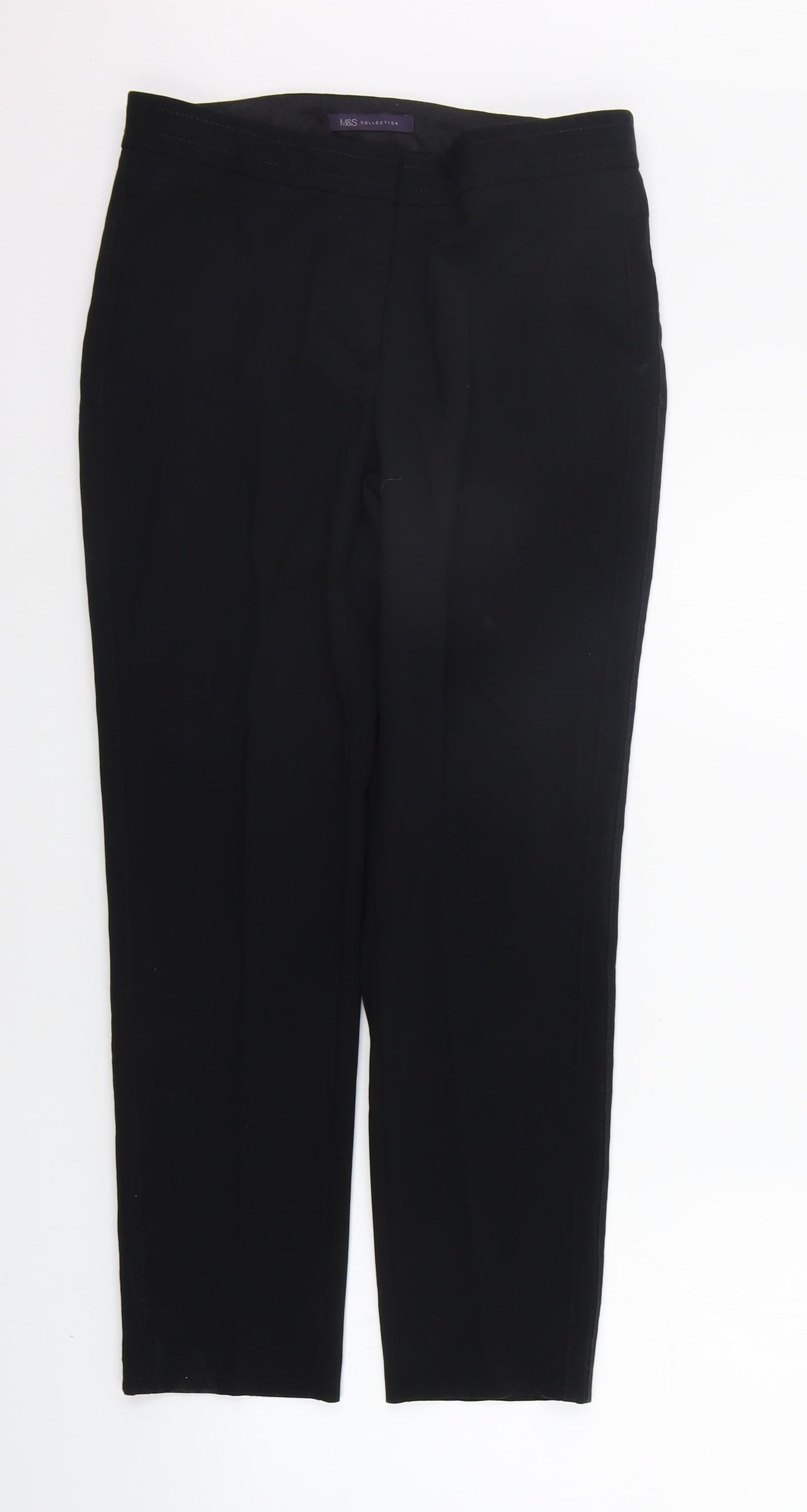 Marks and Spencer Womens Black   Trousers  Size 10 L26 in
