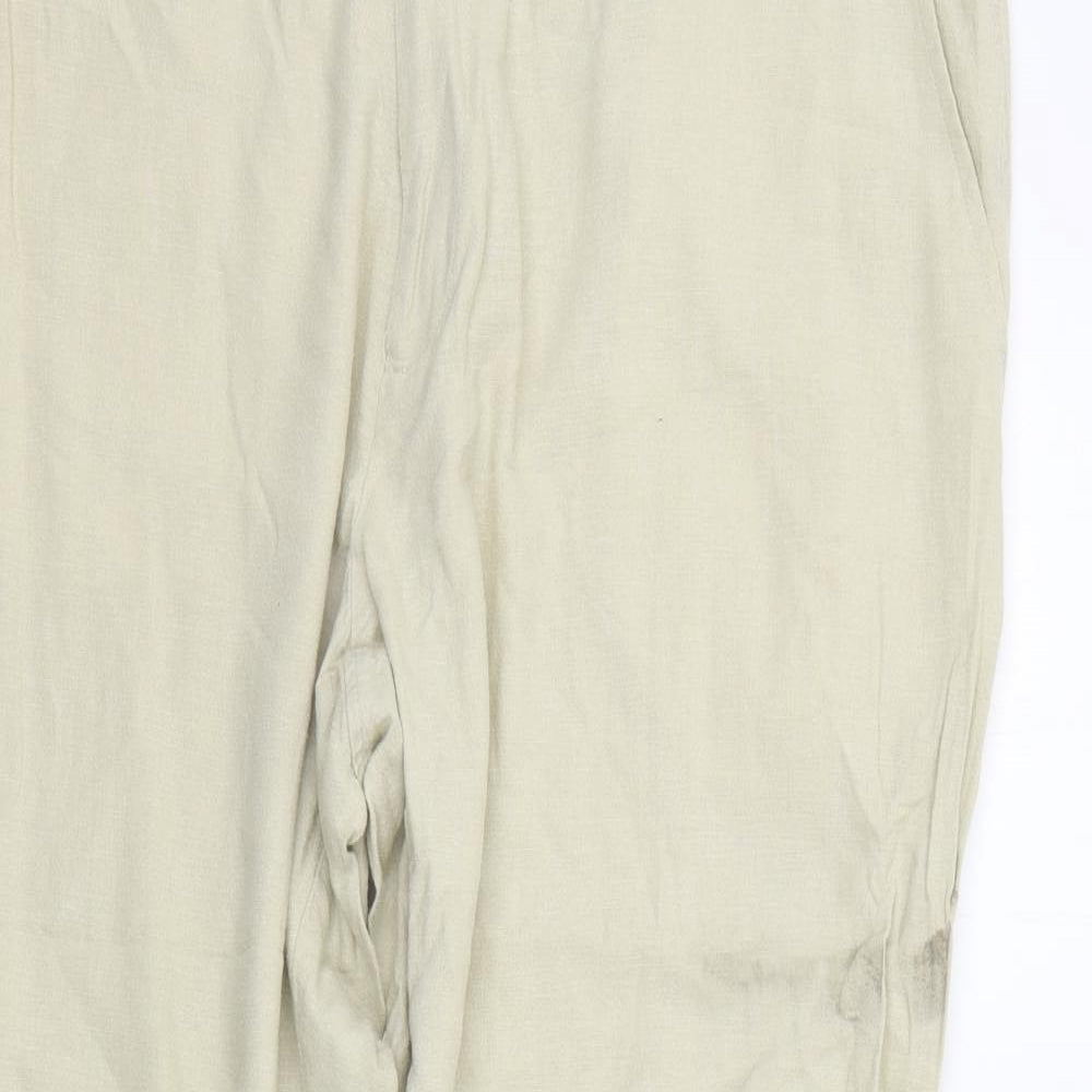 Marks and Spencer Womens Beige   Trousers  Size 42 in L29 in