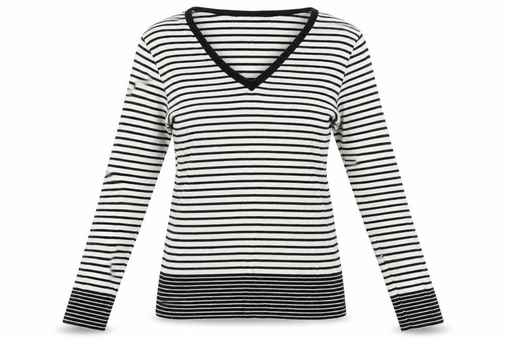 NEXT Womens White Striped  Pullover Jumper Size 12