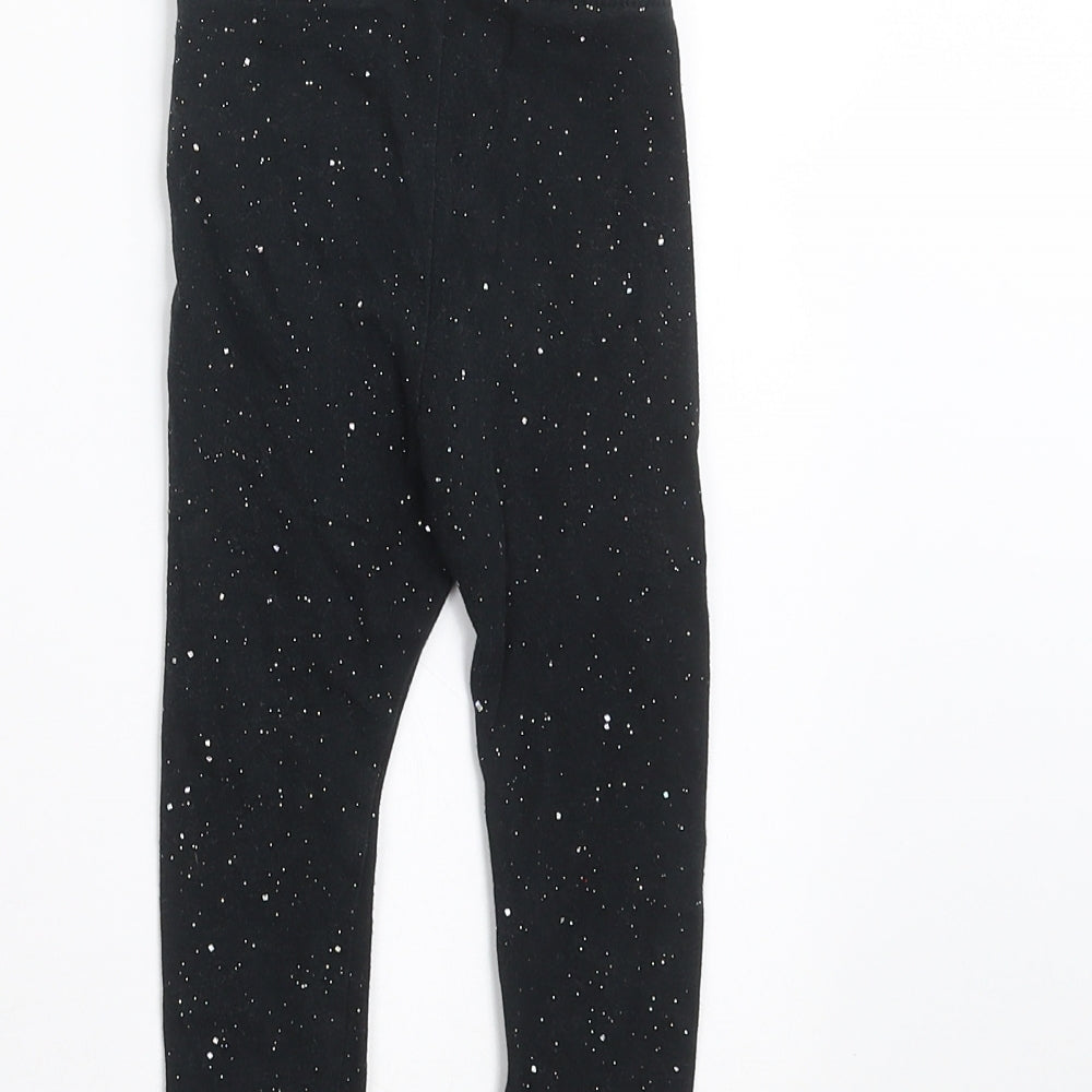 Cat & Jack Girls Black    Trousers Size 2 Years - glittery leggings