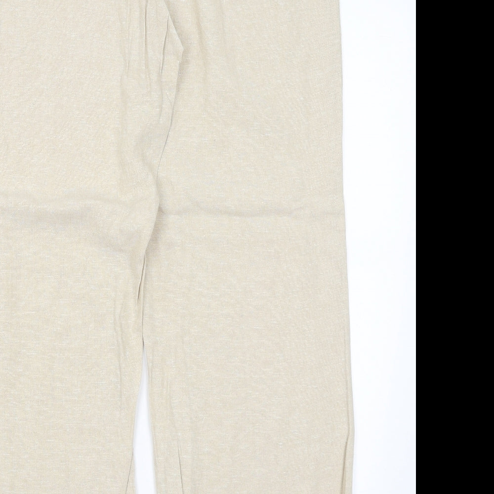 Preworn Womens Beige   Trousers  Size 16 L29 in