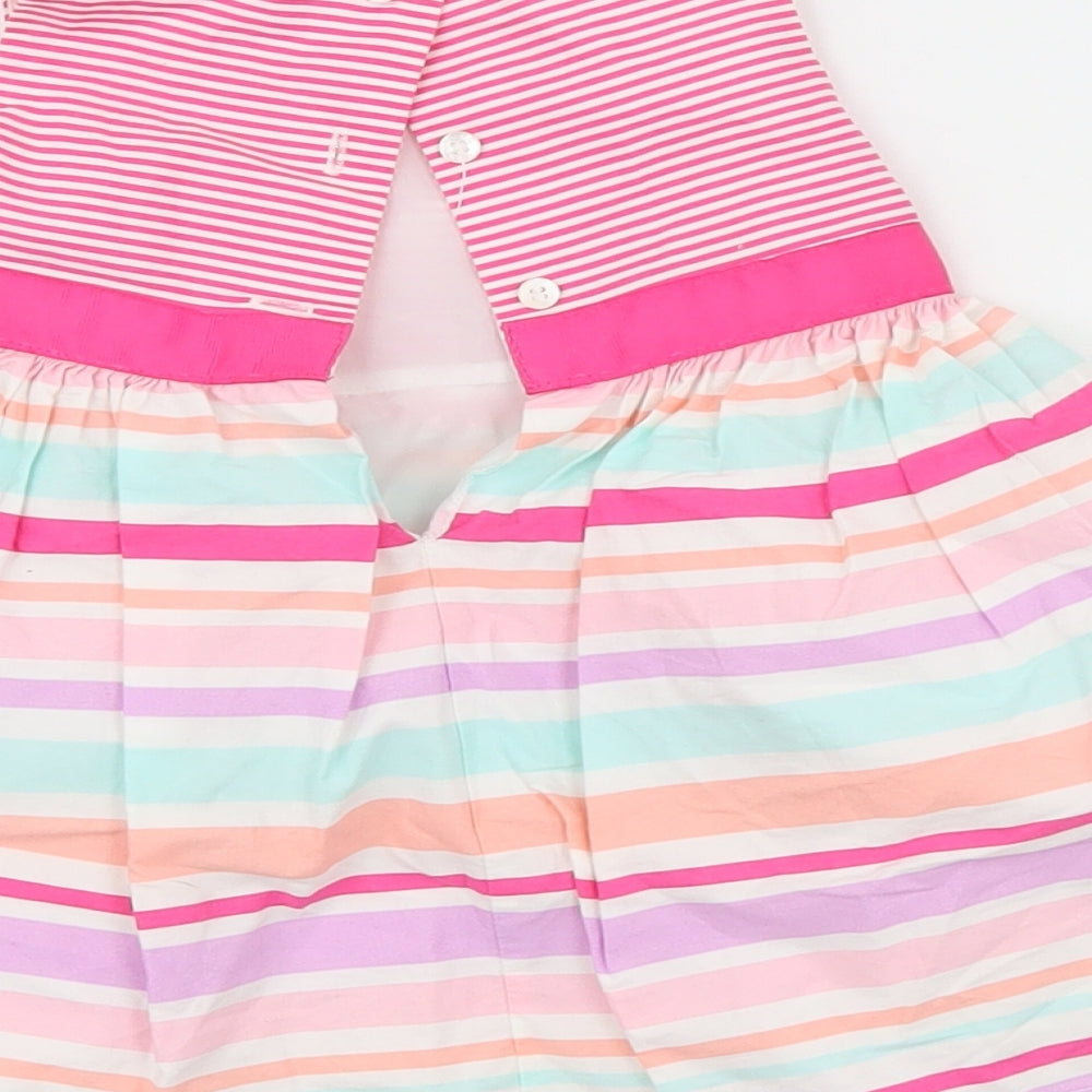 George Girls Ivory Striped  Tank Dress  Size 3-6 Months