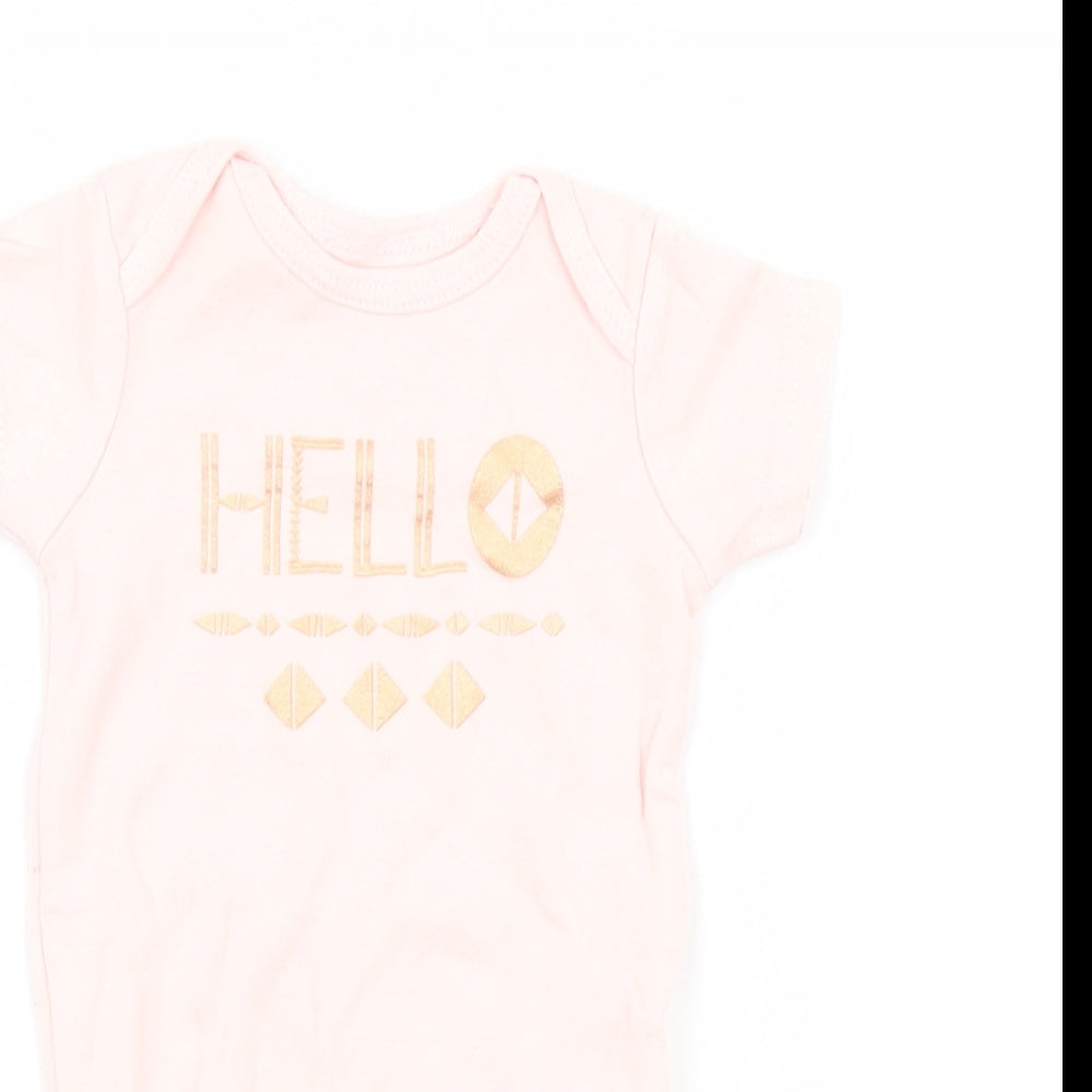 chick pea Girls Pink   Babygrow One-Piece Size 3-6 Months