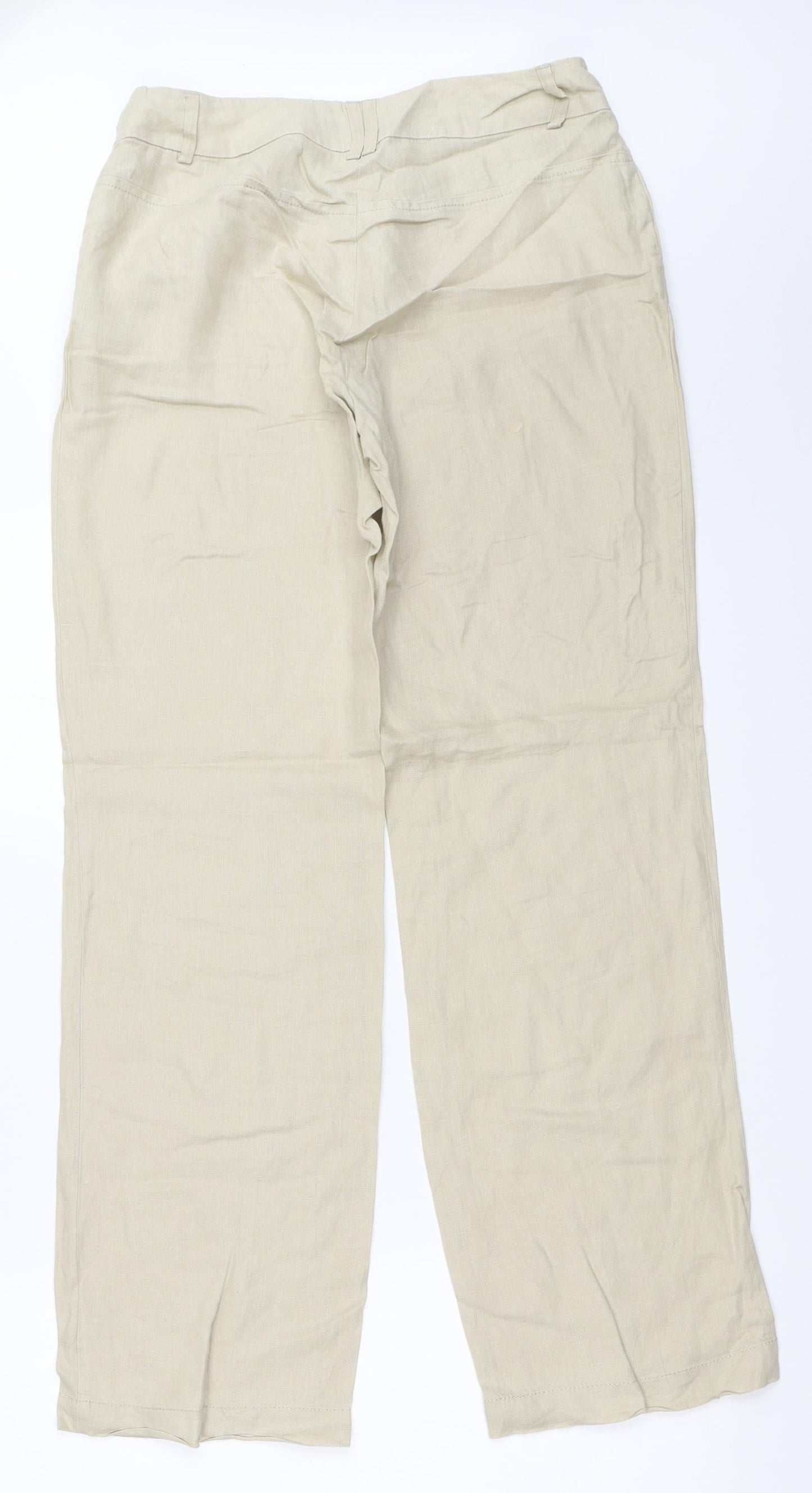 H&M Womens Beige   Trousers  Size 36 L31 in