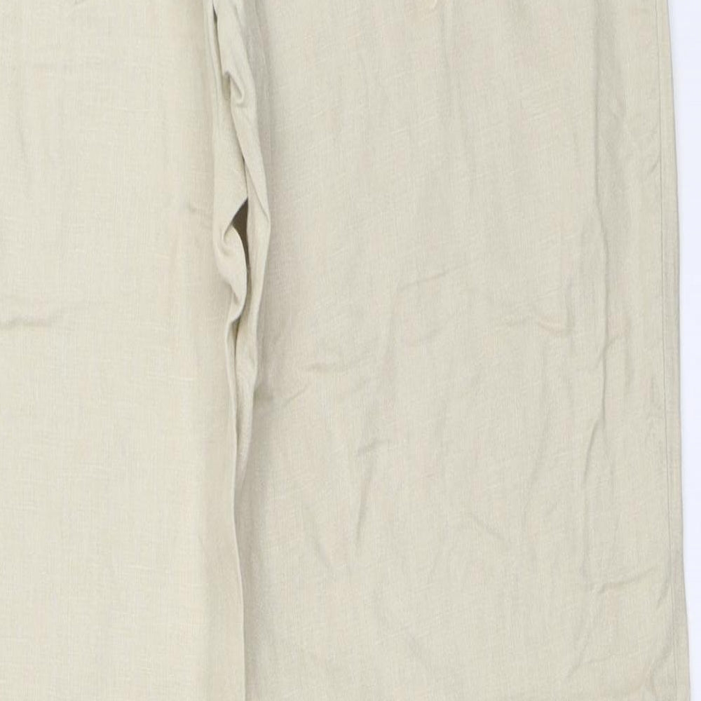 H&M Womens Beige   Trousers  Size 36 L31 in