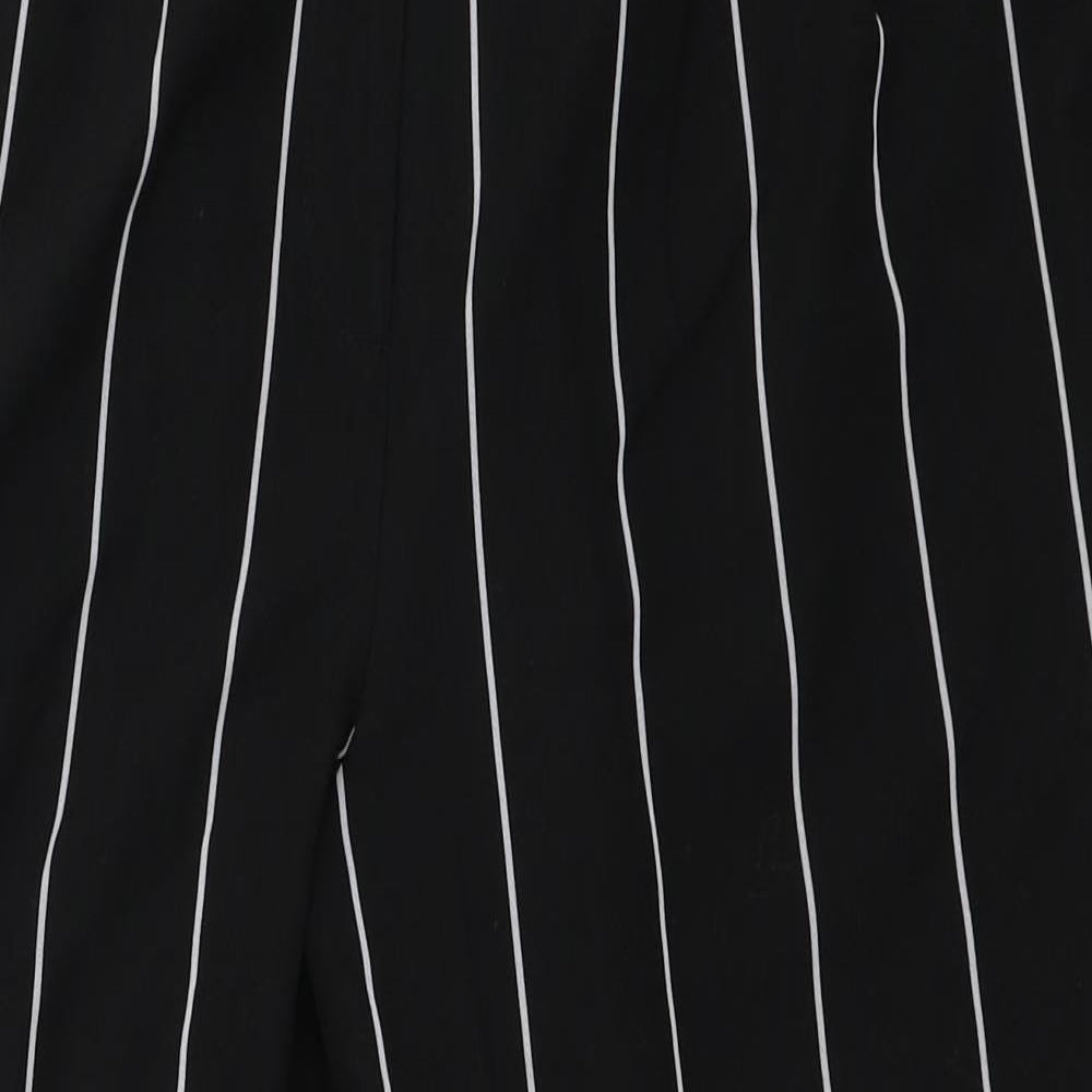 Miss Selfridge Womens Black Striped  Trousers  Size 12 L25 in