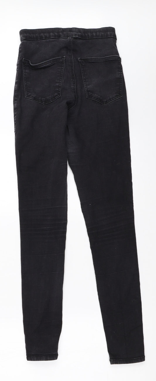 Topshop Womens Black   Skinny Jeans Size 28 in L30 in