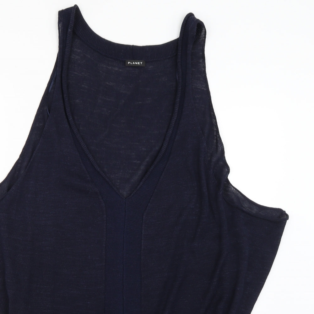 planet Womens Blue   Pullover Jumper Size L