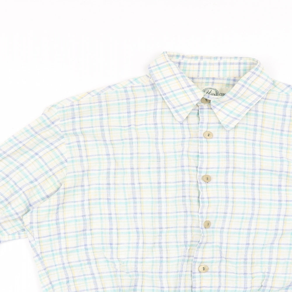 shirt company Mens Multicoloured Check   Button-Up Size M