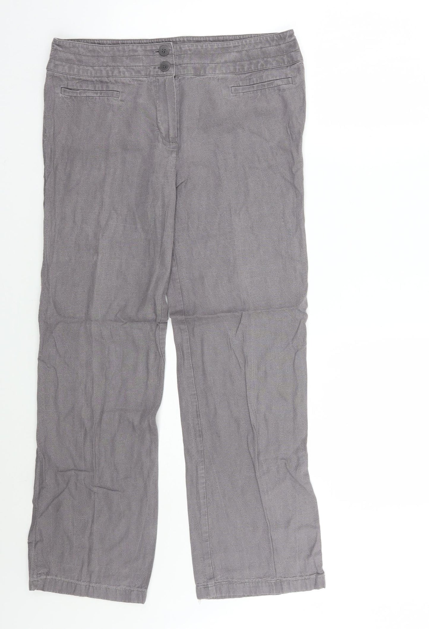 Marks and Spencer Womens Purple   Trousers  Size 14 L29 in