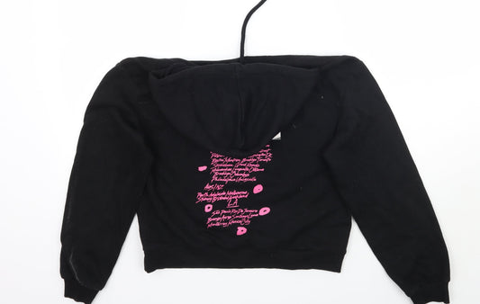 H&M Womens Black   Pullover Hoodie Size S