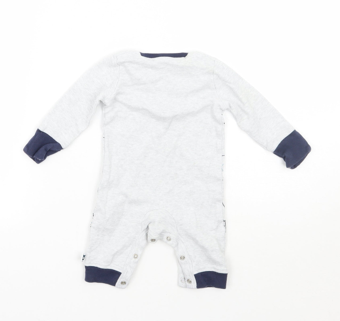 F&F Baby Grey Geometric  Babygrow One-Piece Size 0-3 Months