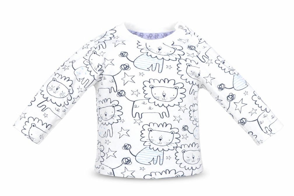 F&F Baby White Geometric  Basic T-Shirt Size 0-3 Months