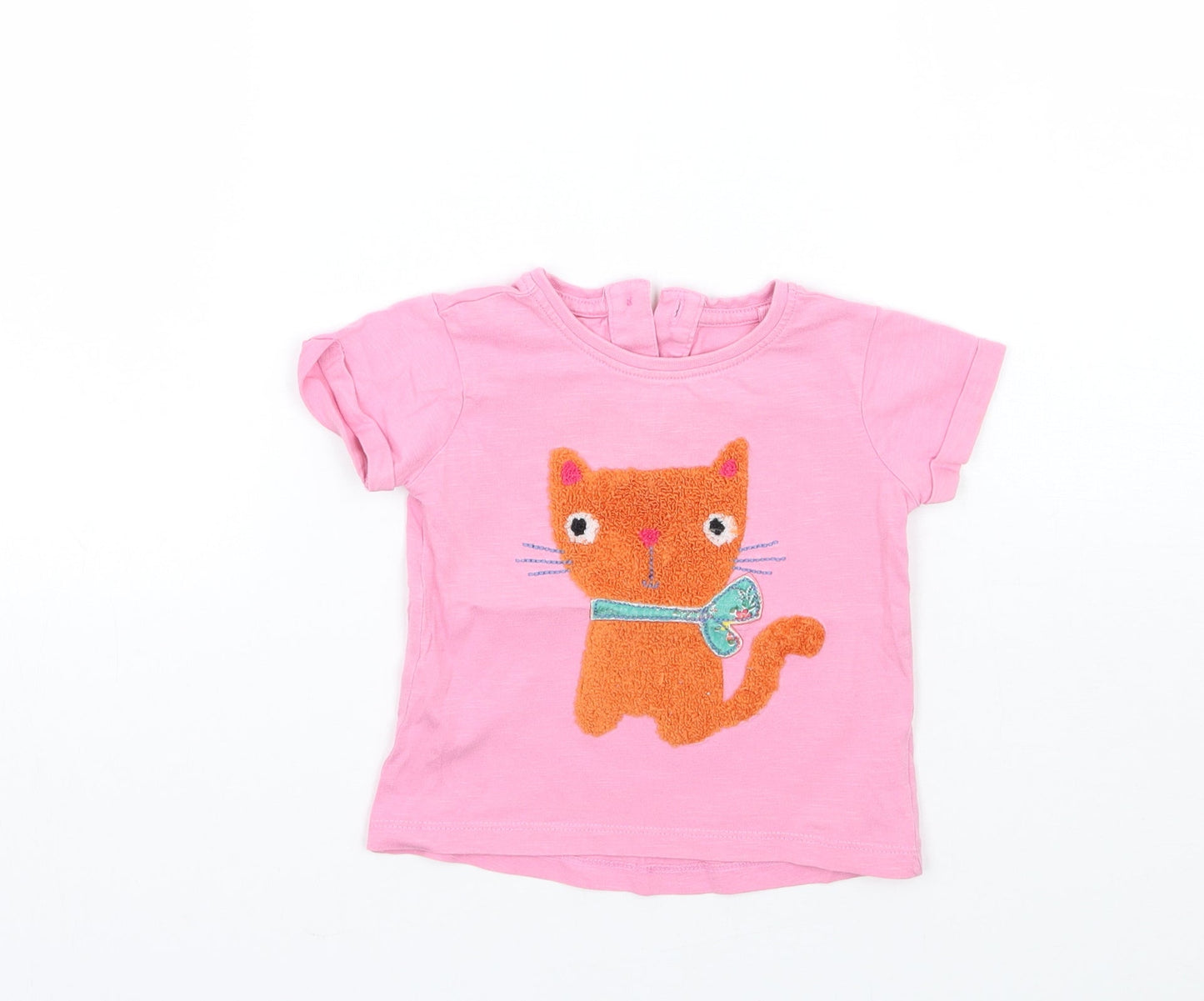 NEXT Girls Pink   Basic T-Shirt Size 6-9 Months
