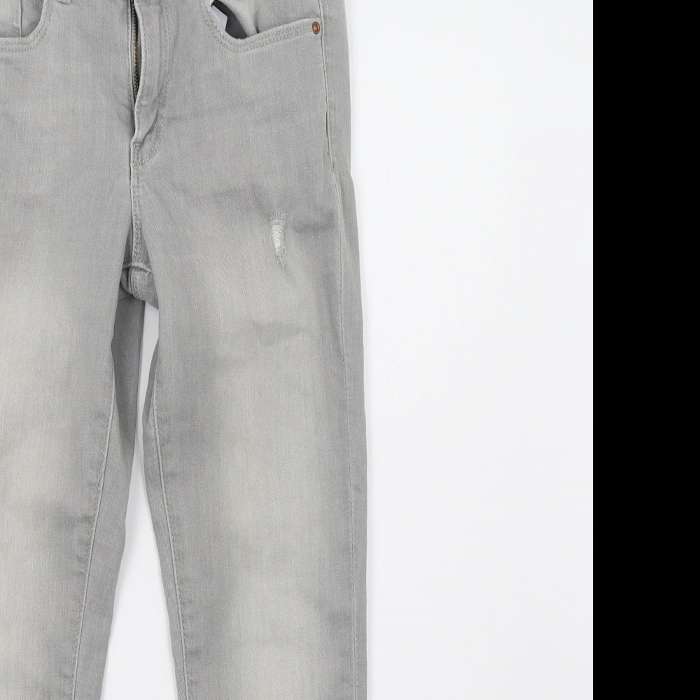 Zara Girls Grey  Denim Skinny Jeans Size 9 Months