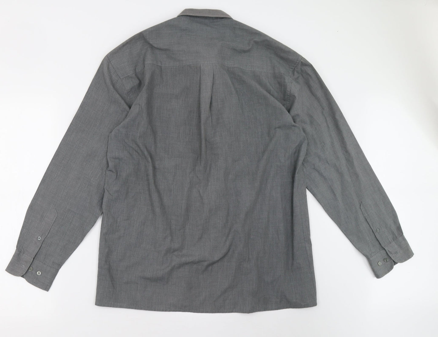 infuse Mens Grey    Button-Up Size XL