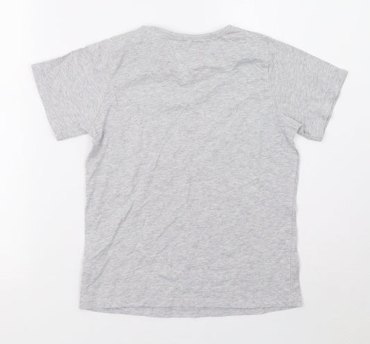 Matalan Boys Grey   Basic T-Shirt Size 8 Years