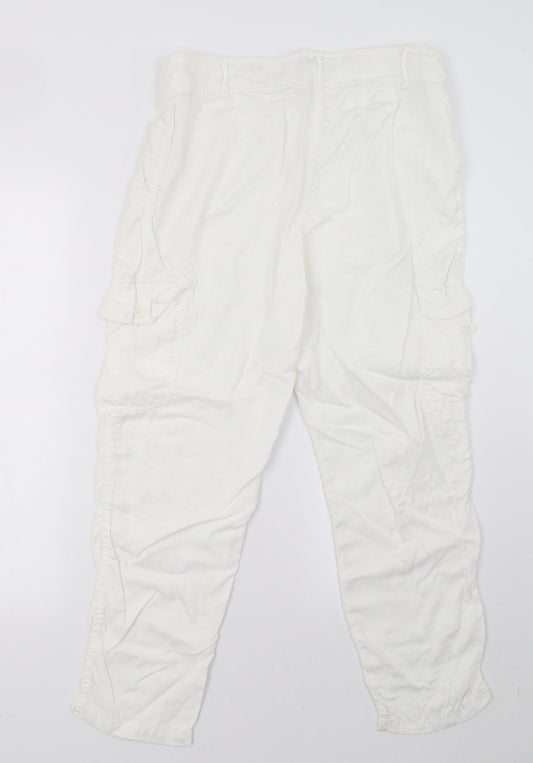 Best Mountain Womens White   Trousers  Size 12 L28 in