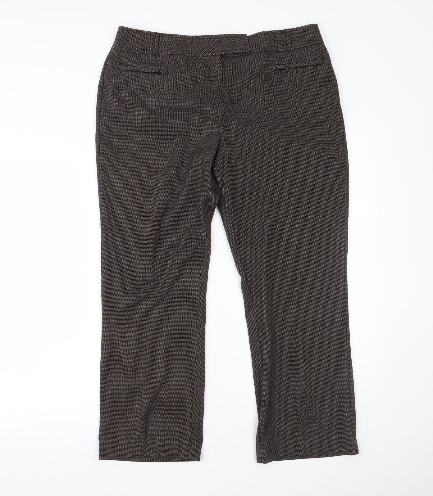 BHS Womens Brown   Trousers  Size 14 L26 in