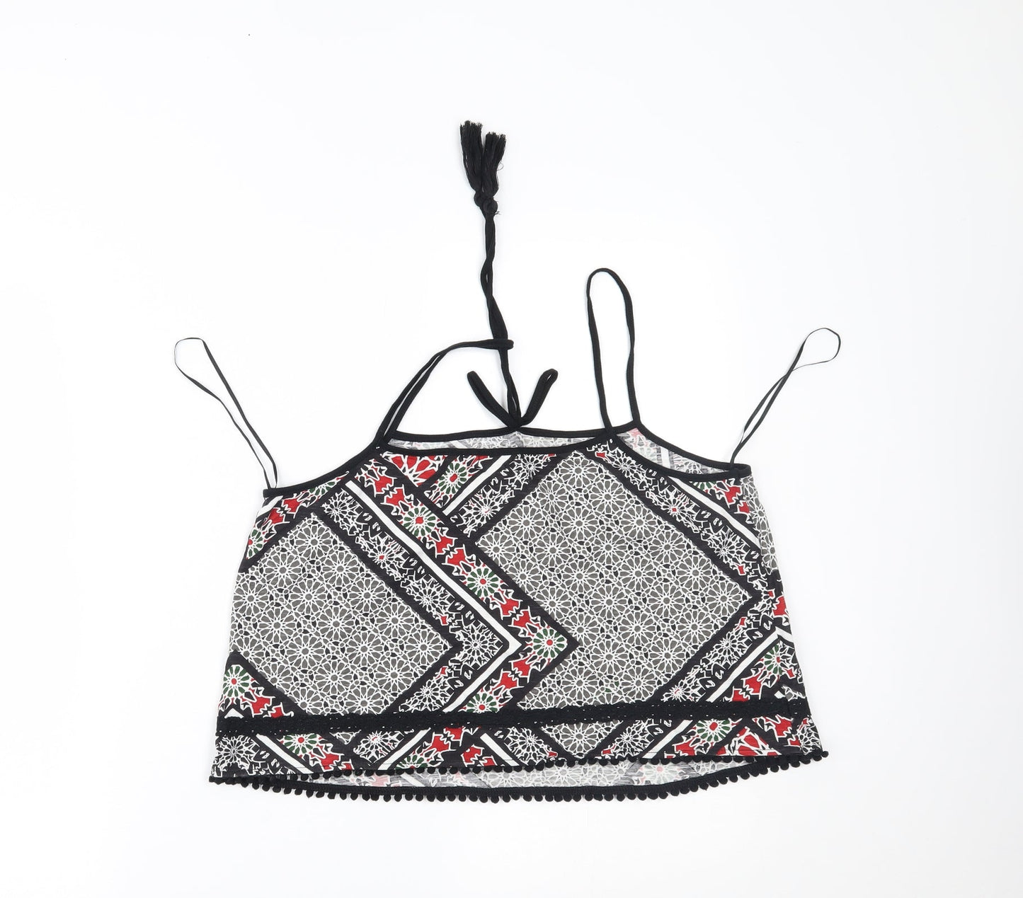 River Island Womens Multicoloured Geometric  Cropped Tank Size 14