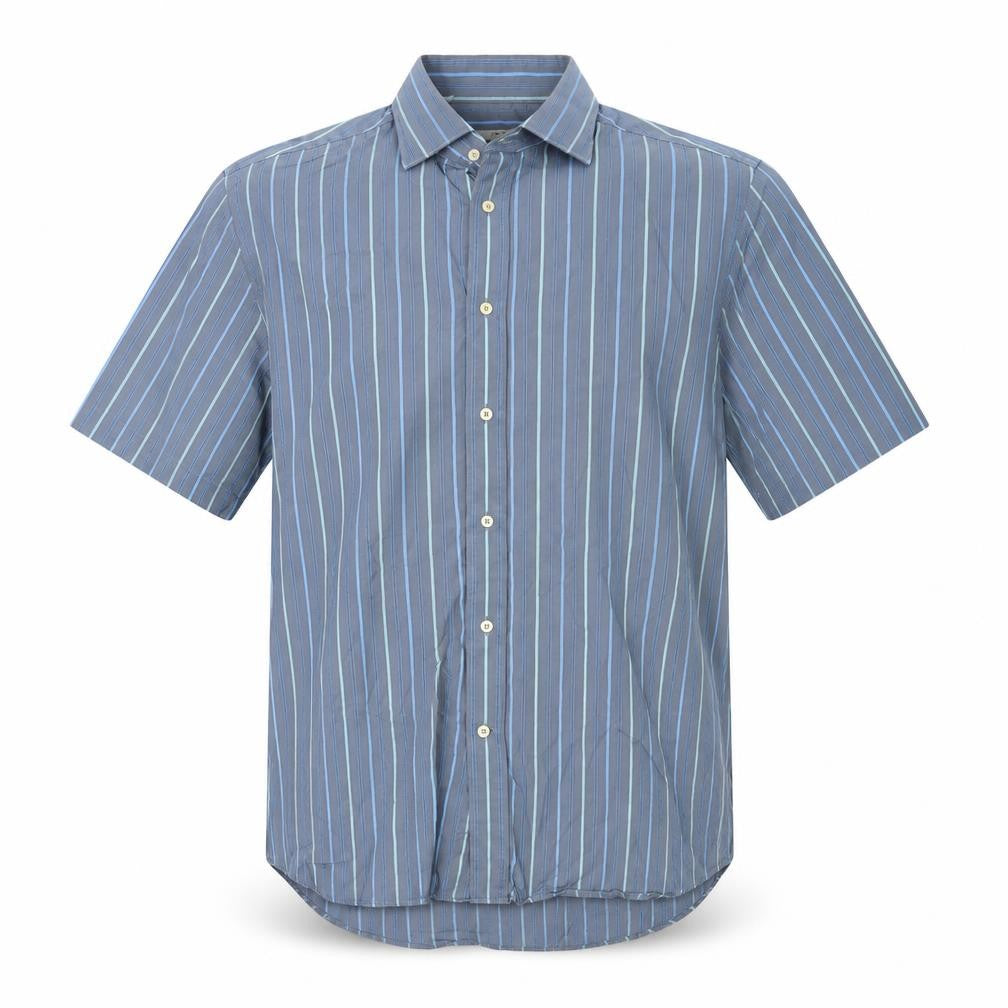 NEXT Mens Blue Striped   Button-Up Size 16