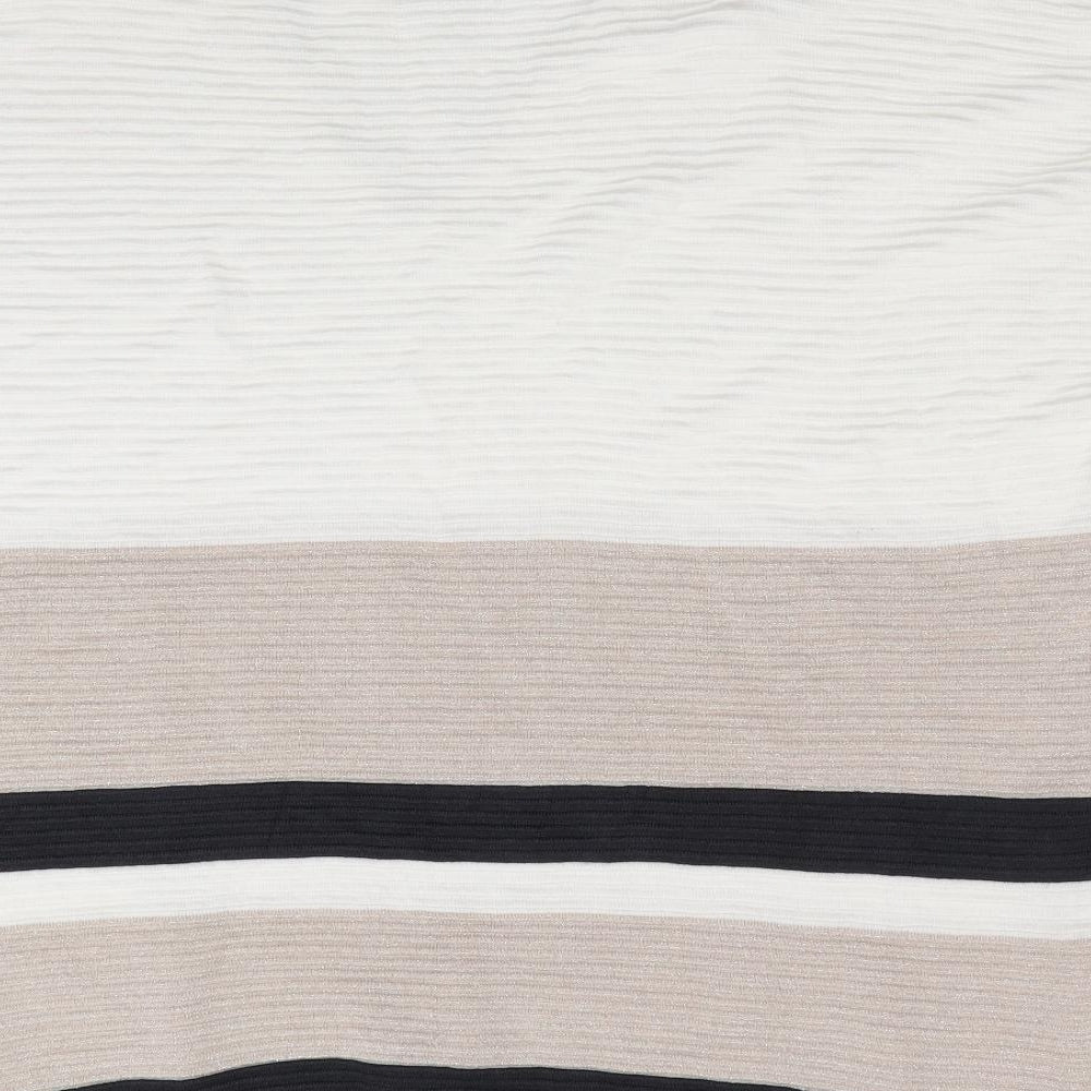Florence and Fred Womens Ivory Striped  Pullover Jumper Size 18  - Subtle glitter effect