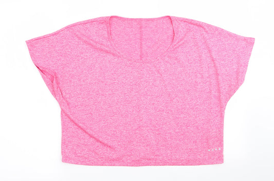 Matalan Womens Red   Basic T-Shirt Size M  - Batwing Sleeve