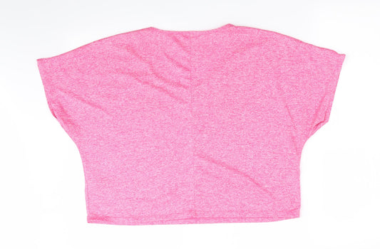 Matalan Womens Red   Basic T-Shirt Size M  - Batwing Sleeve