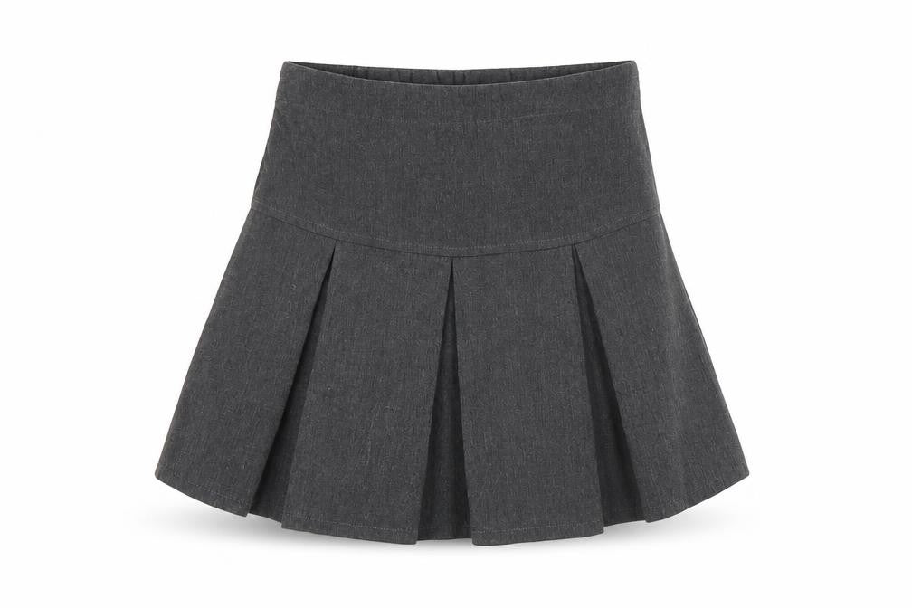 TU Girls Grey   A-Line Skirt Size 5 Years - SCHOOL WEAR
