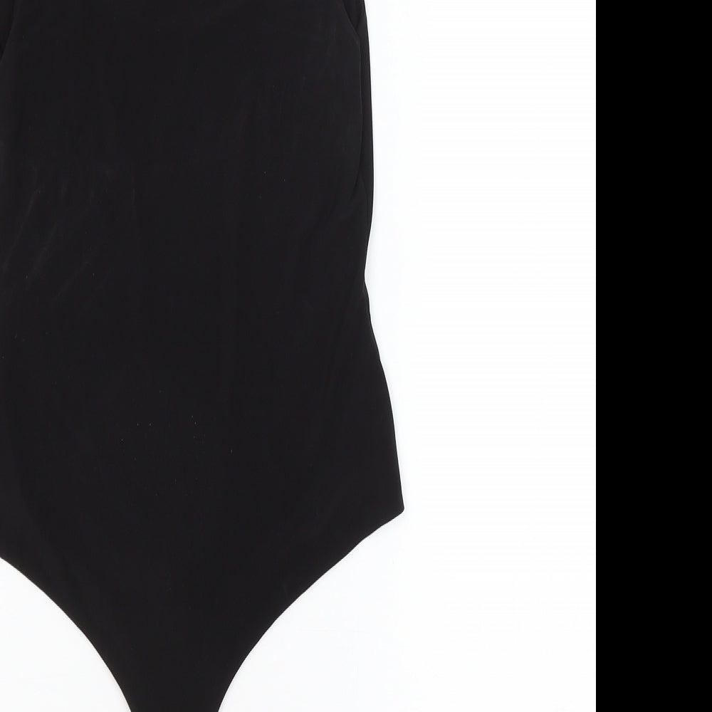 PRETTYLITTLETHING Womens Black   Unitard One-Piece Size 8