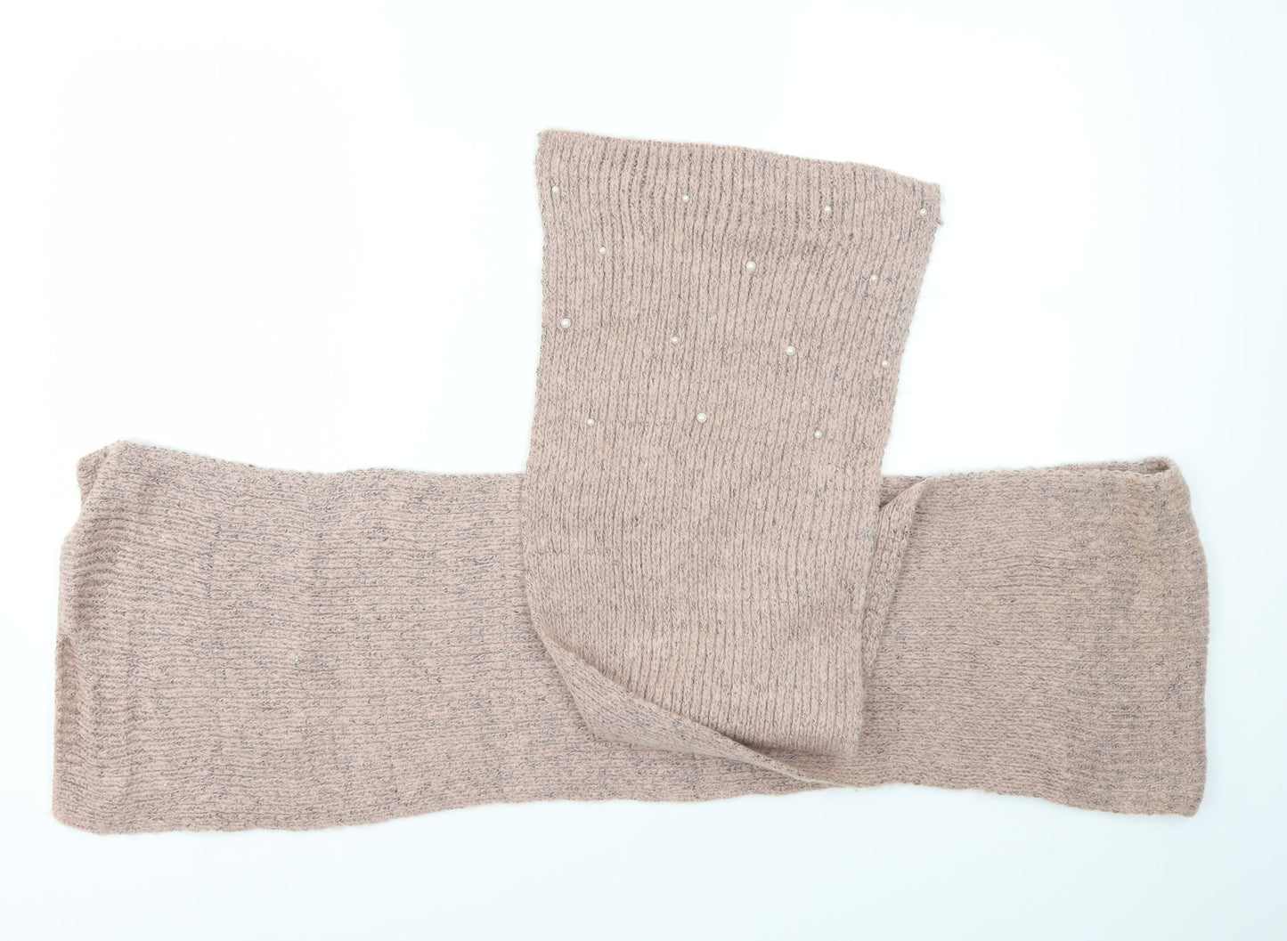 Preworn Womens Pink  Knit  Scarf