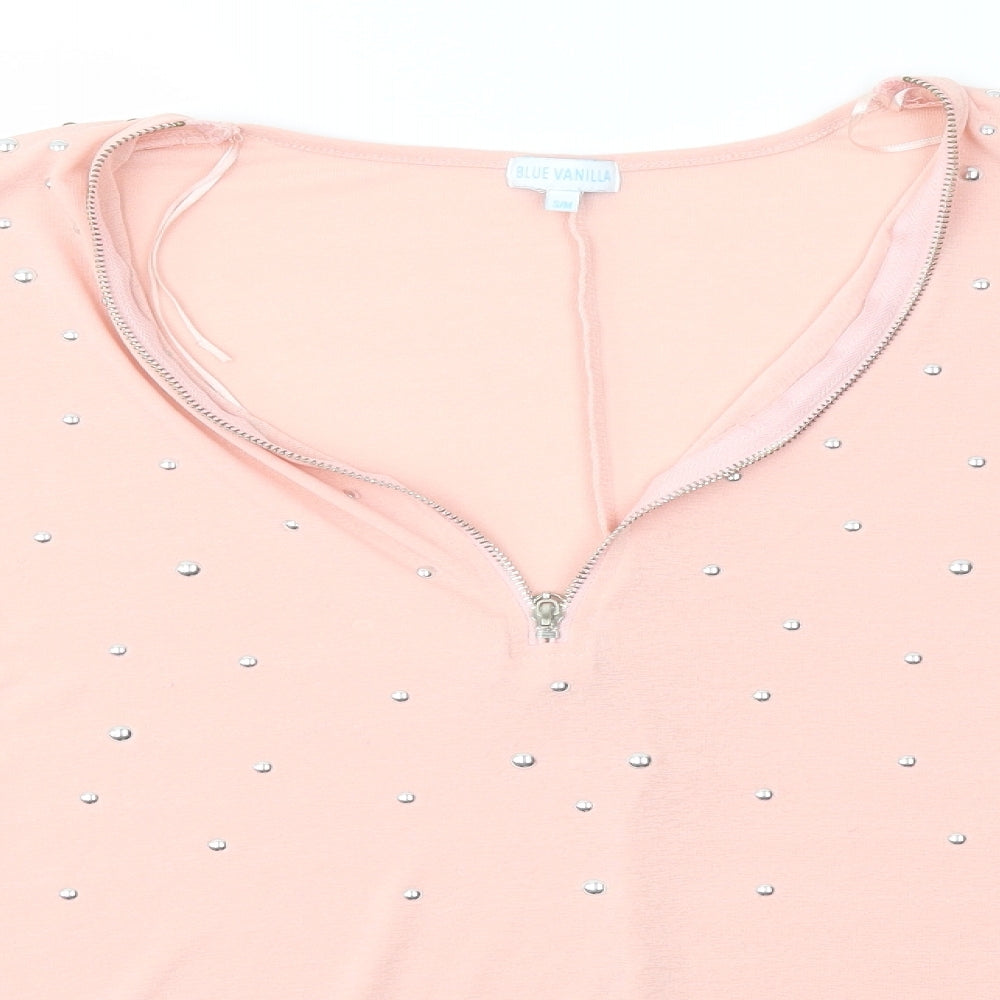 BLUE VANILLA Womens Pink   Pullover Jumper Size S