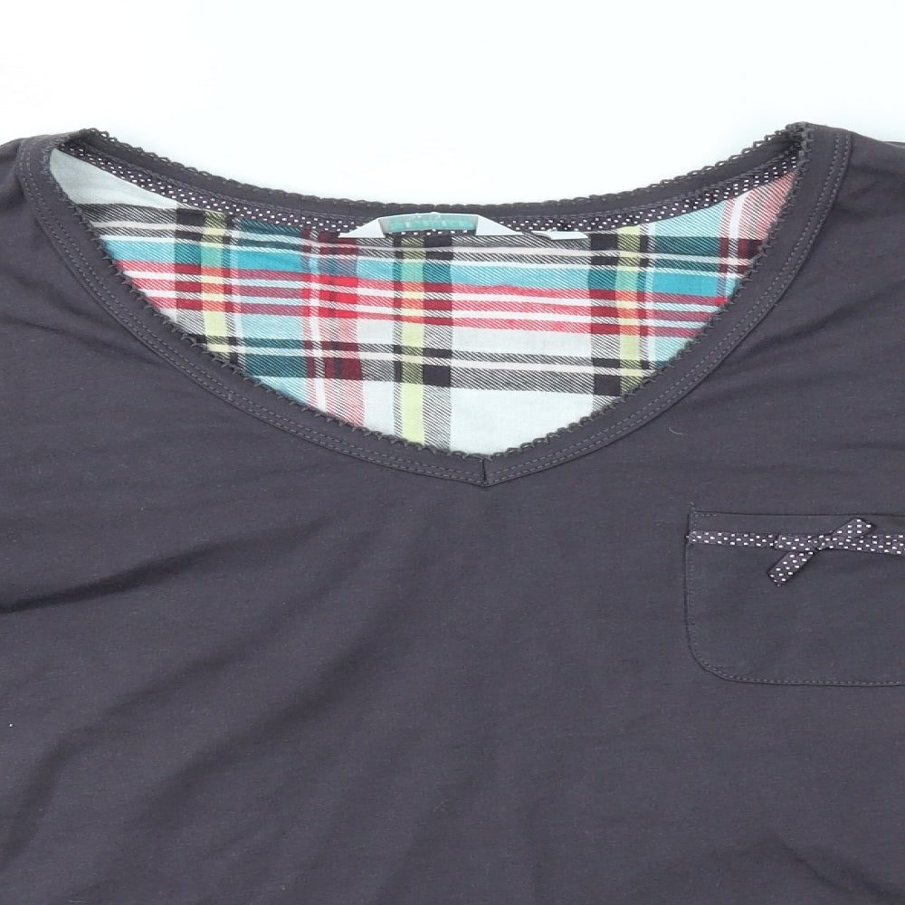 Debenhams Womens Grey   Top Pyjama Top Size 12