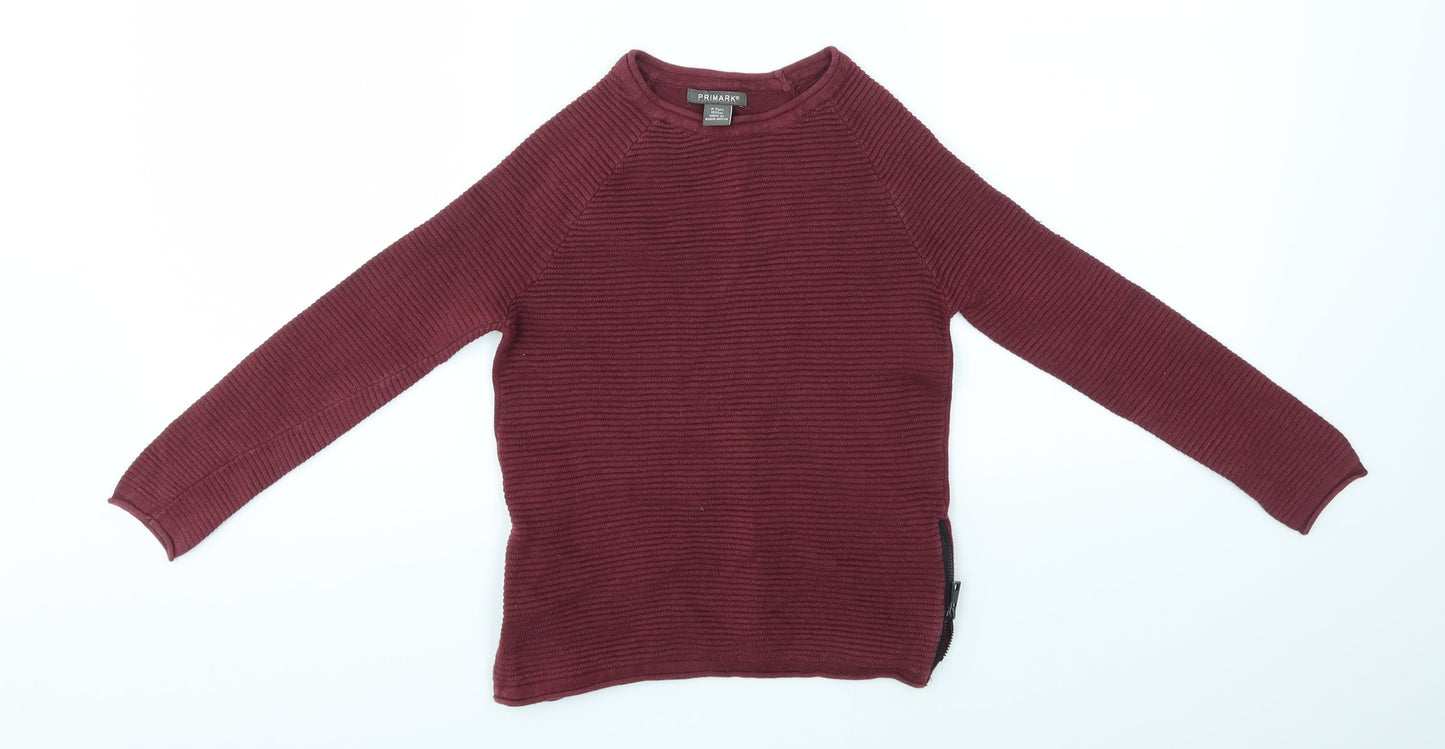 Primark Girls Purple   Pullover Jumper Size 6-7 Years