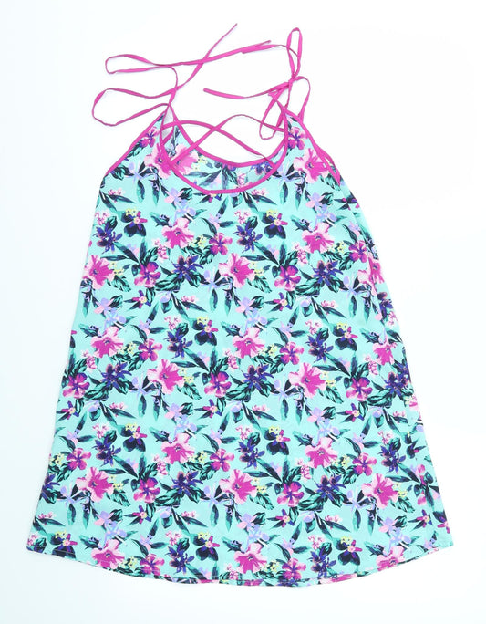Primark Womens Multicoloured Floral  Tank Dress  Size S