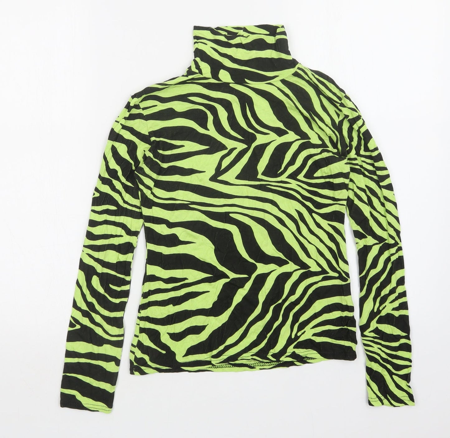 PRETTYLITTLETHING Womens Multicoloured Animal Print  Pullover Jumper Size 8
