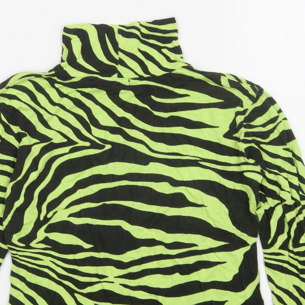 PRETTYLITTLETHING Womens Multicoloured Animal Print  Pullover Jumper Size 8