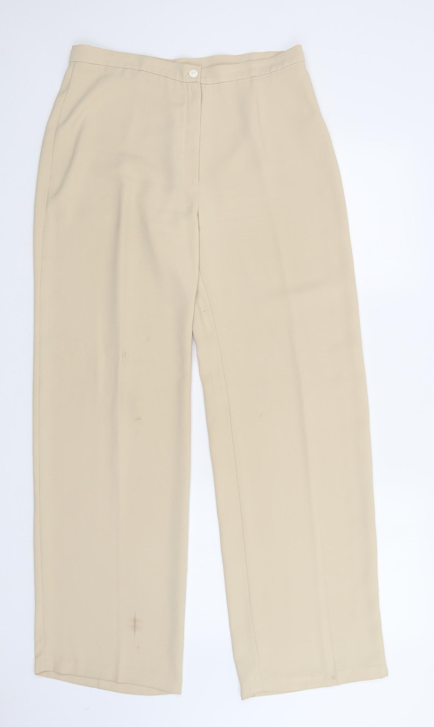 Wish Womens Beige   Trousers  Size 14 L32 in