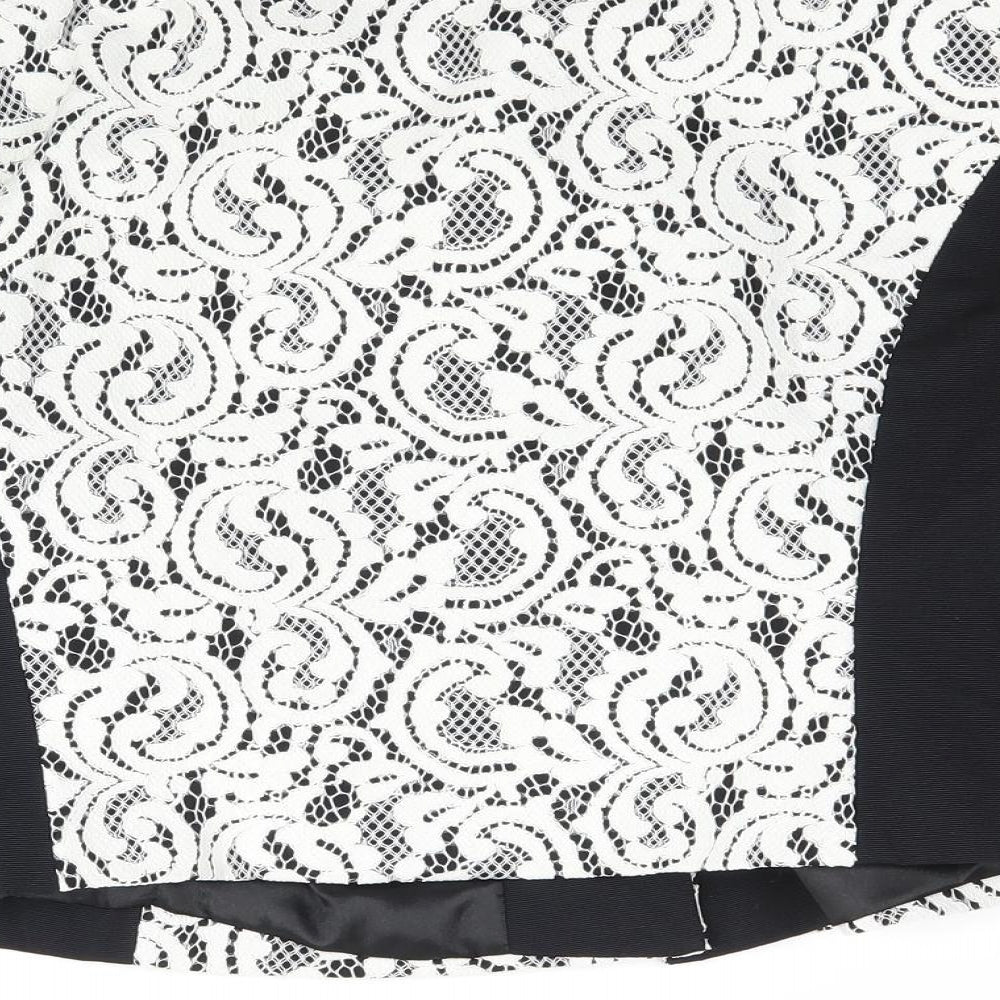 Planet Womens Black   Jacket Blazer Size 8  - Lace detail office work jacket