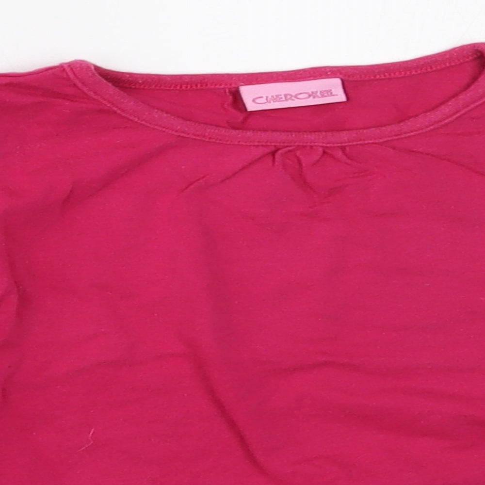 Cherokee Girls Pink   Basic T-Shirt Size 2-3 Years