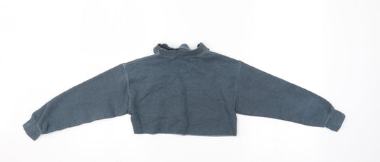 Ratchet Womens Blue   Pullover Sweatshirt Size S  - crop top