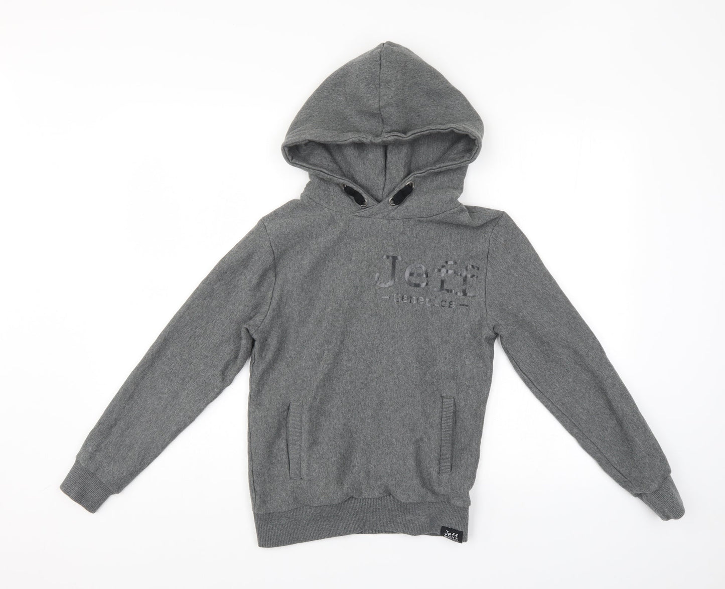 Jeff Genetics Mens Grey   Pullover Hoodie Size S