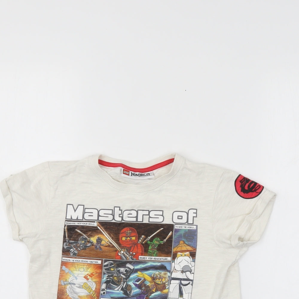 LEGO Boys White   Basic T-Shirt Size 8 Years  - Lego