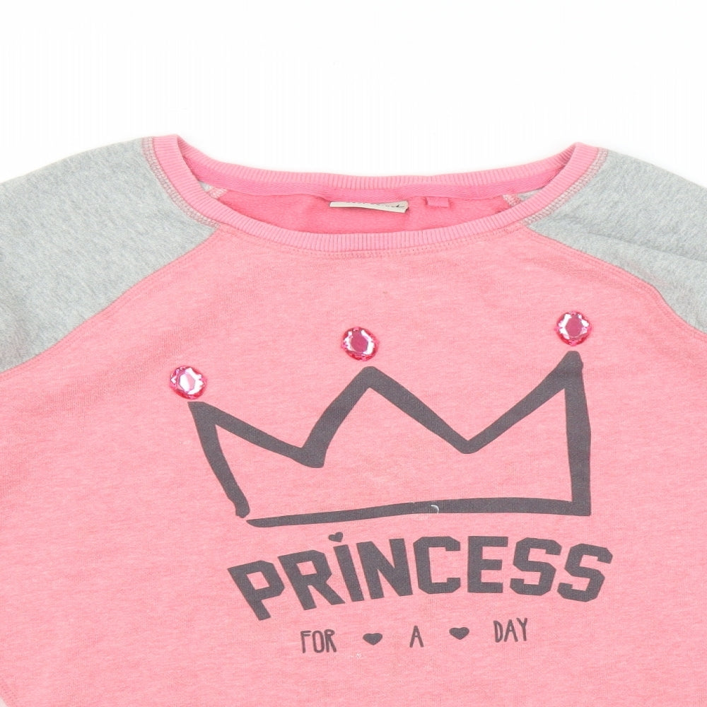 NEXT Girls Pink   Pullover Jumper Size 12 Years