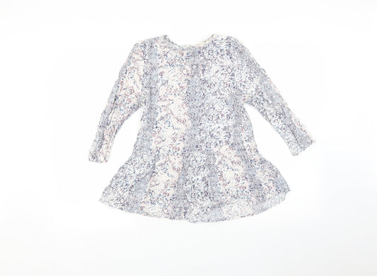NEXT Womens Pink Floral  Basic Blouse Size 8